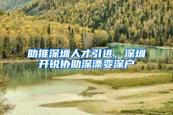 助推深圳人才引进，深圳开锐协助深漂变深户