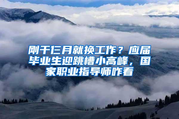 刚干仨月就换工作？应届毕业生迎跳槽小高峰，国家职业指导师咋看