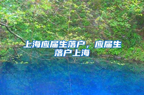 上海应届生落户，应届生落户上海