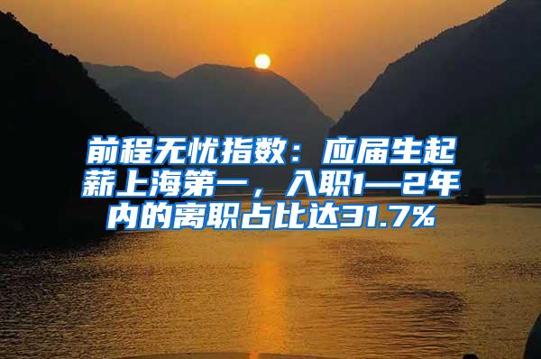 前程无忧指数：应届生起薪上海第一，入职1—2年内的离职占比达31.7%