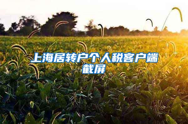 上海居转户个人税客户端截屏