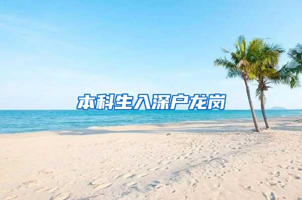 本科生入深户龙岗