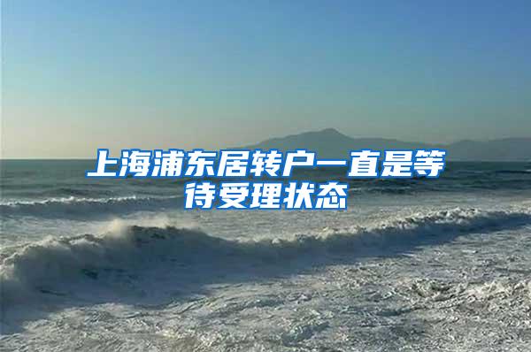 上海浦东居转户一直是等待受理状态