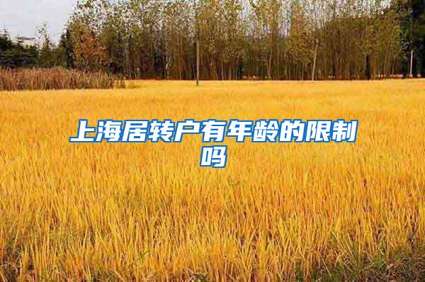 上海居转户有年龄的限制吗