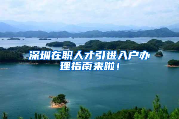 深圳在职人才引进入户办理指南来啦！