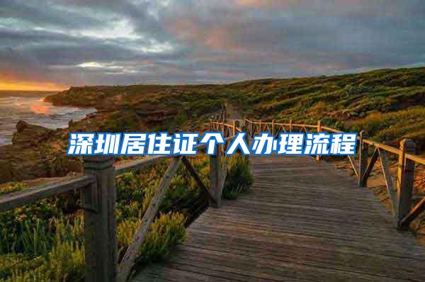 深圳居住证个人办理流程
