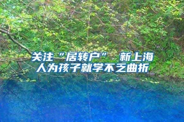 关注“居转户” 新上海人为孩子就学不乏曲折