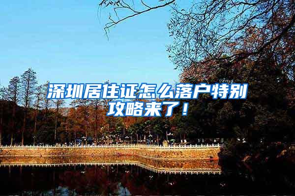 深圳居住证怎么落户特别攻略来了！