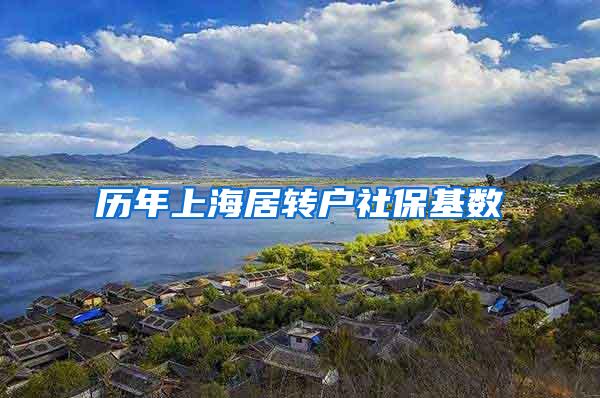 历年上海居转户社保基数
