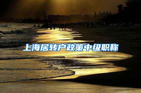 上海居转户政策中级职称
