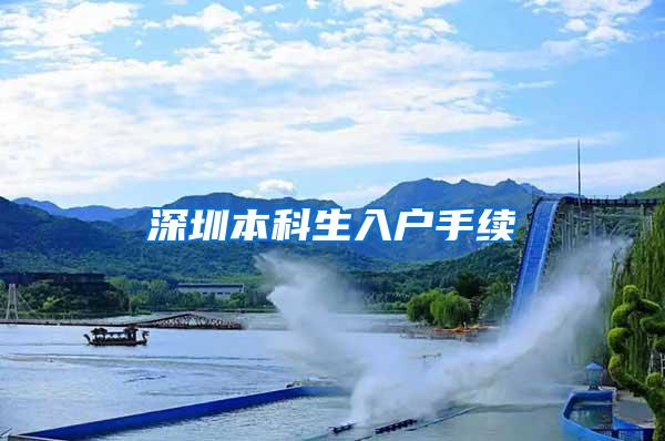 深圳本科生入户手续