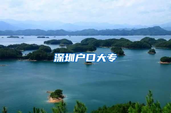 深圳户口大专
