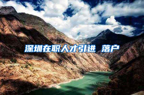 深圳在职人才引进 落户
