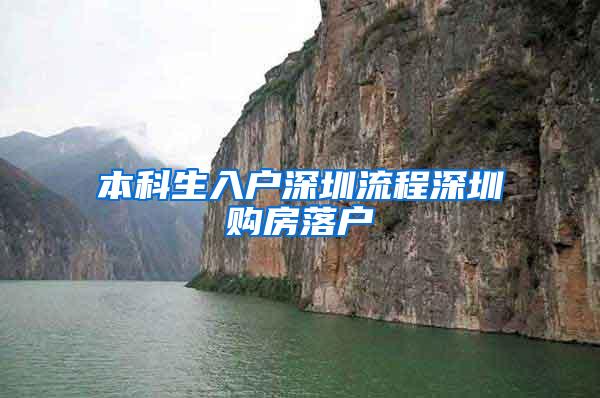 本科生入户深圳流程深圳购房落户