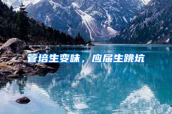 管培生变味，应届生跳坑