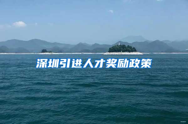 深圳引进人才奖励政策