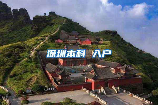深圳本科 入户