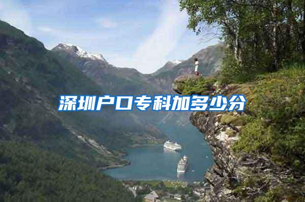 深圳户口专科加多少分