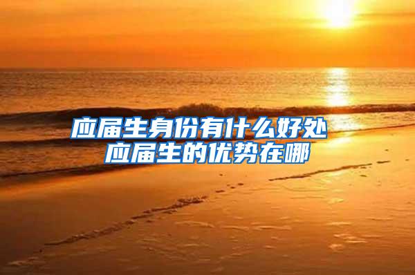 应届生身份有什么好处 应届生的优势在哪