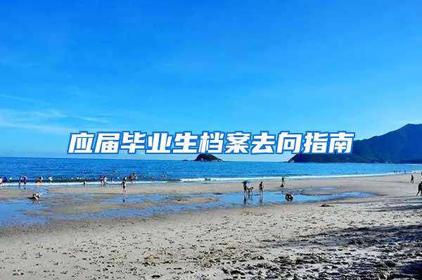 应届毕业生档案去向指南