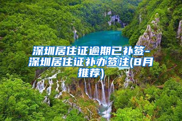 深圳居住证逾期已补签-深圳居住证补办签注(8月推荐)