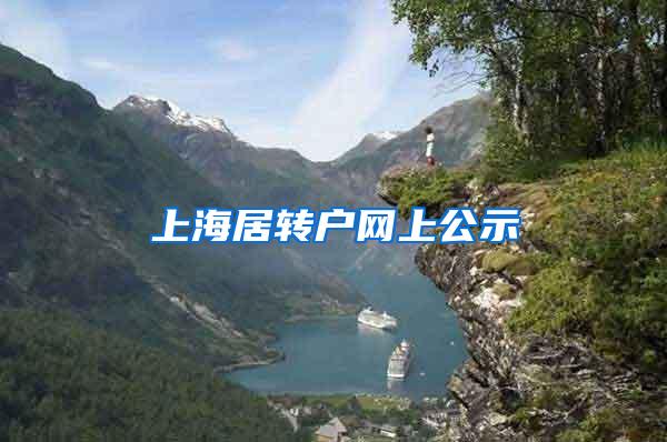 上海居转户网上公示