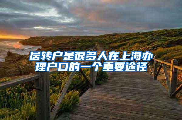 居转户是很多人在上海办理户口的一个重要途径