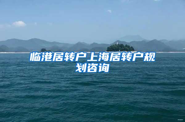临港居转户上海居转户规划咨询