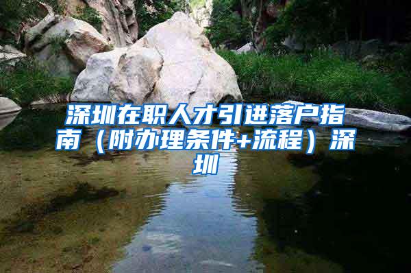 深圳在职人才引进落户指南（附办理条件+流程）深圳