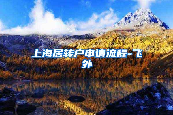 上海居转户申请流程-飞外