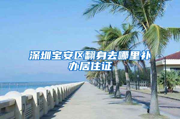 深圳宝安区翻身去哪里补办居住证