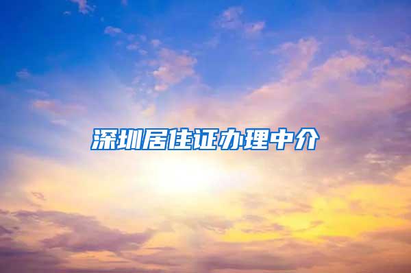 深圳居住证办理中介