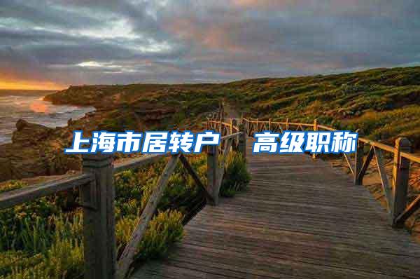 上海市居转户  高级职称