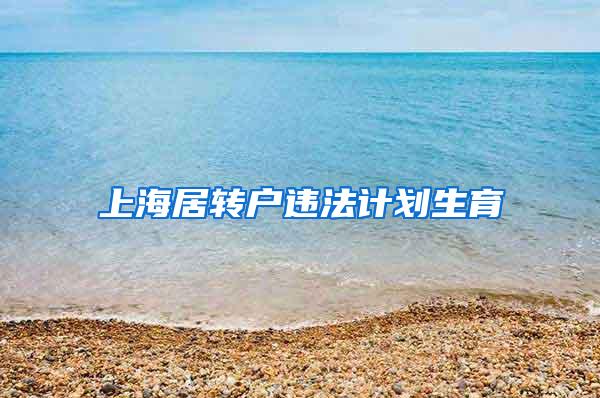 上海居转户违法计划生育
