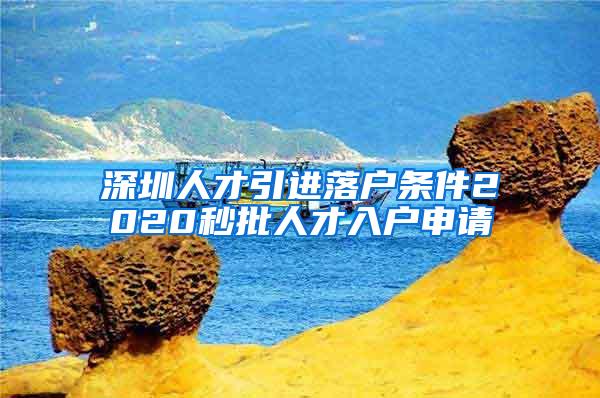 深圳人才引进落户条件2020秒批人才入户申请