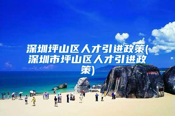 深圳坪山区人才引进政策(深圳市坪山区人才引进政策)