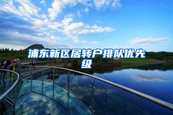 浦东新区居转户排队优先级
