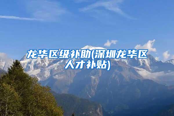龙华区级补助(深圳龙华区人才补贴)
