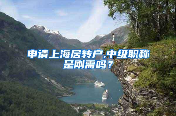 申请上海居转户,中级职称是刚需吗？