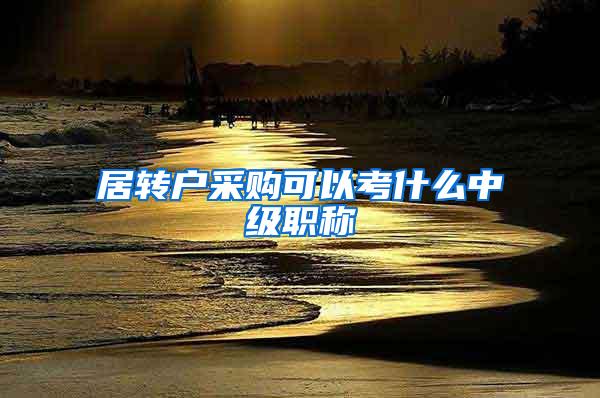 居转户采购可以考什么中级职称