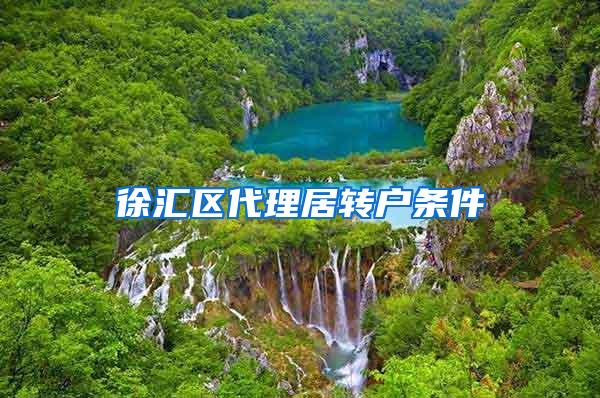 徐汇区代理居转户条件