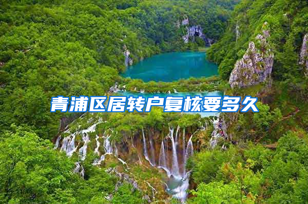 青浦区居转户复核要多久