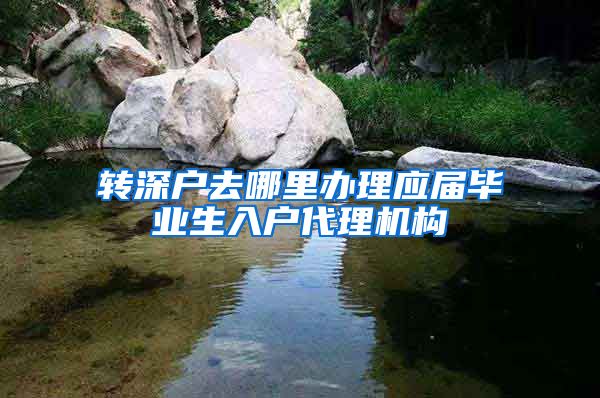 转深户去哪里办理应届毕业生入户代理机构