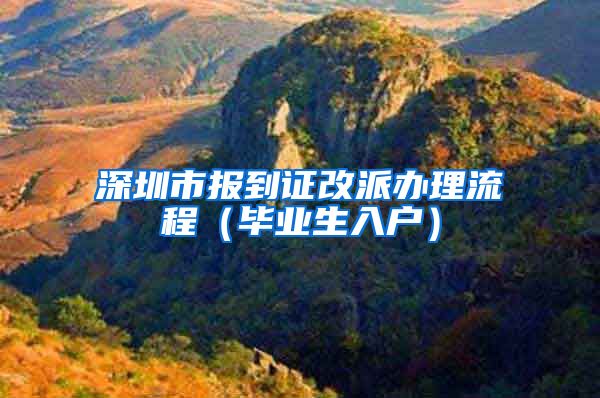 深圳市报到证改派办理流程（毕业生入户）