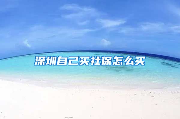 深圳自己买社保怎么买