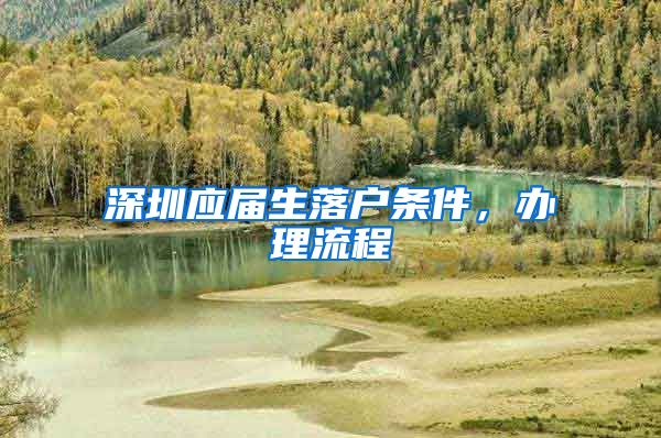 深圳应届生落户条件，办理流程