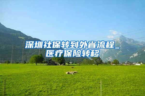 深圳社保转到外省流程_医疗保险转移