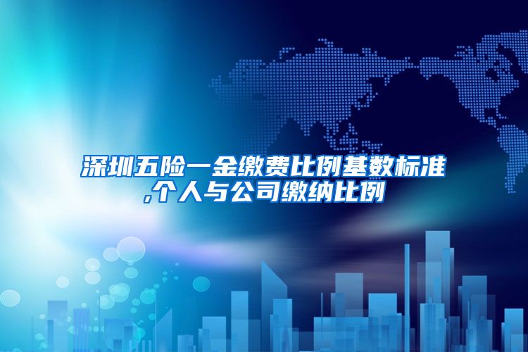 深圳五险一金缴费比例基数标准,个人与公司缴纳比例