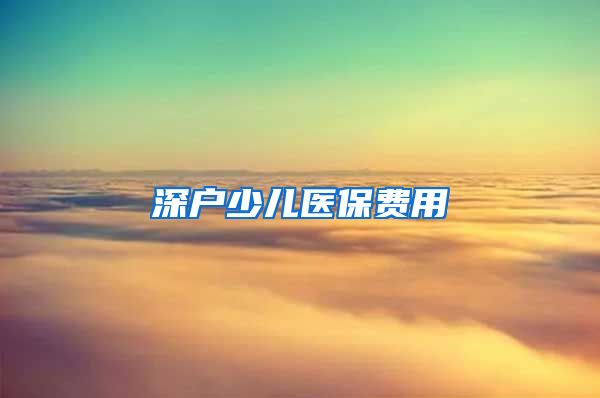 深户少儿医保费用