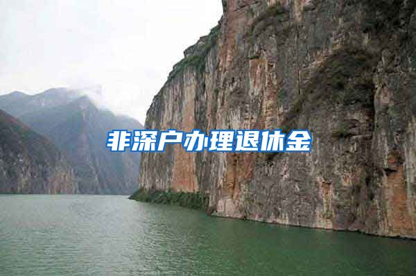 非深户办理退休金